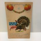Antique 1900'S Thanksgiving Postcard Turkey Stabbed W/ Knife & Fork Rare Unique