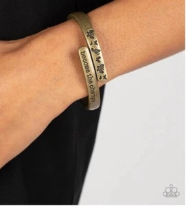 🩷Paparazzi: Wings of Change ~ Messingarmband. - Bild 1 von 2