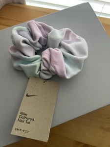 Nike Womens Gathered Hair Tie Hairband Large Scrunchie Tie Dye Gym Dri Fit - NEW - Picture 1 of 3