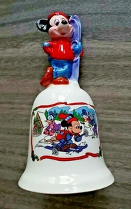 Vintage Walt Disney 1985 Mickey Mouse Donald Duck Snow Biz Bell Schmid Scarce - Picture 1 of 4