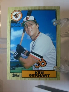 1987 Topps Traded Baseball #37T - Ken Gerhart - Baltimore Orioles (14424) - Picture 1 of 2
