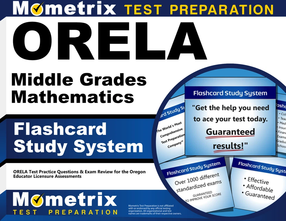 ORELA Middle Grades Mathematics Flashcard Study System - Image 1 of 1