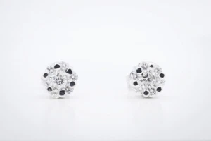 Esclusivi orecchini donna punto luce pavè oro 750% brillante diamante F/color vs - Foto 1 di 3