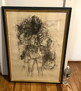 Ian Hornak Firmado Fechado 1970 Plutón Numerado 9/40 Impresión Original 21x29.5/8" - Imagen 1 de 12