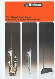c1975 Hirschmann Electronic Automobile Antenna Dealer Brochure Germany Porsche  - Picture 1 of 2