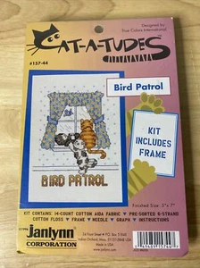 Janlynn Bird Patrol Kit punto croce Cat-A-Tudes #157-44 - Foto 1 di 4