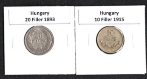 ÖSTERREICH-UNGARN 1893, 1915 SET MIT 2 MÜNZEN - Bild 1 von 2