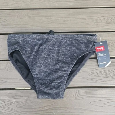 Nuevo calzoncillo de natación para hombre TYR Durafast One negro con solapa talla 32 Foto 1 de 3