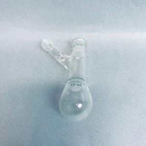 Chemglass Airfree Schlenk Reaction Flask 10 ml 14/20 Outer Joint Lot of 3 Flasks - Picture 1 of 6