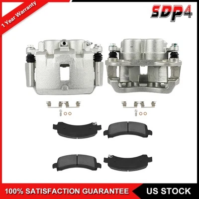 Fits CHEVROLET EXPRESS 2500 3500 Rear Pair Brake Calipers And Ceramic Pads - Image 1 of 4