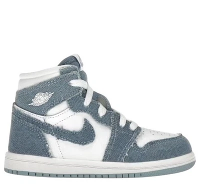 Nike Air Jordan 1 High OG Denim Azul Blanco CU0450-104 Niño Pequeño Talla 7C Foto 1 de 4