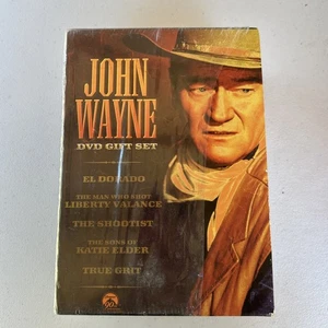 John Wayne Dvd Gift Set (DVD, 2002) El Dorado, The Shootist, True Grit, Sons Of - Picture 1 of 5