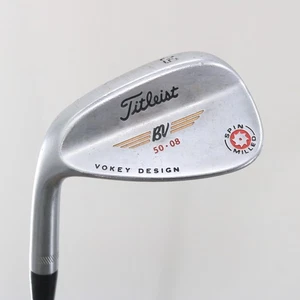 Titleist Vokey Spin Milled Tour Chrome Gap Wedge 50 Deg 50.08 Steel LH C-155002 - Picture 1 of 6