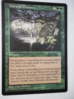 Natural Balance Mirage LP Lightly Played MTG Magic the Gathering - Image 1 of 2