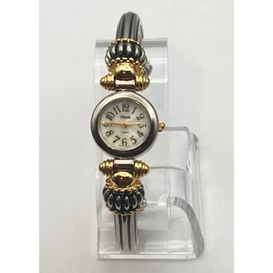 Xanadu Reloj Mujer Cuarzo 22mm Brazalete Estilo Pulsera Nueva Batería Plateado Tono Dorado - Imagen 1 de 9