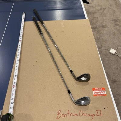 Pair Of RH Snake Eyes 695LZ Wedges 58 10 And 60 8   Stainless Steel Shaft /Used - Image 1 of 4