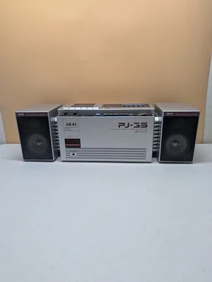 RARO AKAI PJ-35 BOOMBOX GHETTO BLASTER Parcialmente Funcionando *LEIA - Imagem 1 de 4