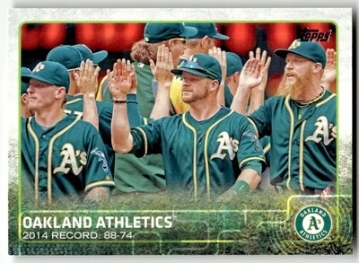 2015 Topps #33 Oakland Athletics Oakland Athletics Baseball - Image 1 of 2