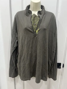 Spyder Active Herren Shirt Quarter Zip Größe 2XL grau Pullover Langarm - Bild 1 von 12