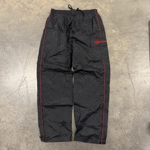 Vintage Logo Athletic Baggy Nylon Track Pants Size L - Picture 1 of 7