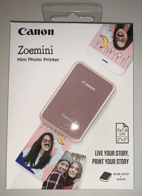 Canon Zoemini Smartphone Mini Fotodrucker PV123RGW Roségold  - Bild 1 von 4