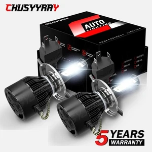 Bright H4 CSP LED headlight bulbs for 2009-14 Ski-Doo MXZ X 600RS: Hi/Low Beam - Picture 1 of 13