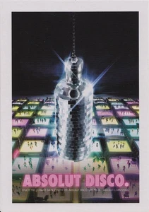 ABSOLUT DISCO 337  cartolina promocard  7565  cartoline pubblicitarie - Picture 1 of 1