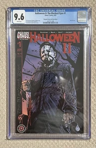 Halloween 2 The Blackest Eyes #1 Michael Myers Red Foil 150/500 Variant CGC 9.6 - Bild 1 von 3