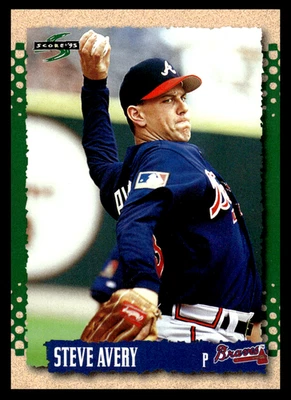 1995 Pinnacle Score Steve Avery #185 Atlanta Braves MLB Baseball - Image 1 of 2