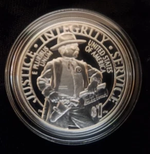 $1 2015-P US MARSHALS SERVICE 225th Anniversary PROOF SILVER DOLLAR COIN Box COA - Picture 1 of 9