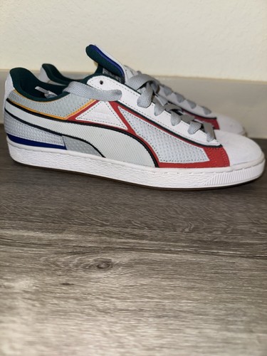 Puma strati scamosciati New Heritage grigio nero verde varsity 389974 01 uomo 11 senza scatola