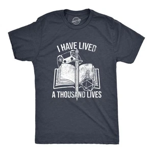 Camiseta Para Hombres I Have Lived A Thousand Lives Divertida Videojuegos Juegos de Rol - Imagen 1 de 7