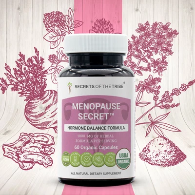 Secrets Of The Tribe Menopausia Cápsulas Secretas, 500 mg Foto 1 de 4