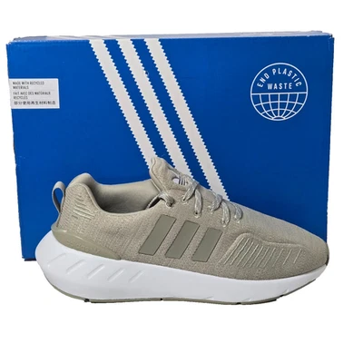 Adidas Niños Unisex Swift Run 22 Zapatos para Correr Tenis Gris Sésamo Blanco Talla 5 Foto 1 de 4