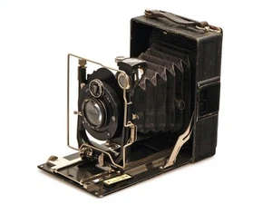 Ihagee 9x12cm Plattenkamera mit Meyer Görlitz Trioplan 4.5/13.5cm - defekt ! - Bild 1 von 4