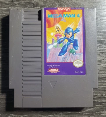Mega Man 4 (Nintendo, 1992) NES Cart Only Authentic TESTED - Image 1 of 4