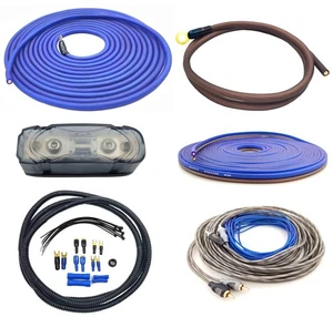 True 8 Stärke 100 % Kupfer Verstärker Kabelsatz | 8 AWG (American Wire Guage) OFC - Bild 1 von 6