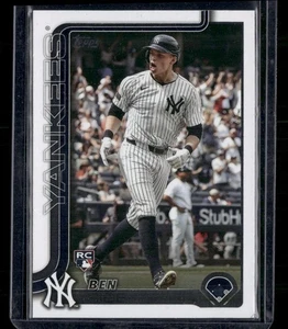 2025 Topps #337 Ben Rice New York Yankees Rookie - Picture 1 of 2