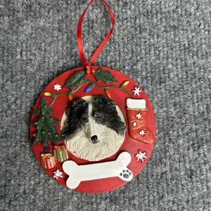 Haustier Hund Weihnachtsschmuck Border Collie Knochen personalisierbar neu - Bild 1 von 5