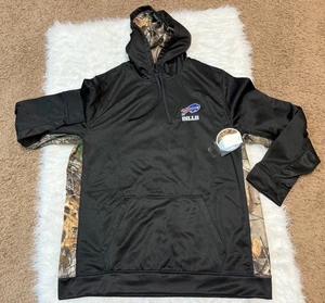 Buffalo Bills Dunbrooke RealTree Camo Black Men's Size XLT (Tall) Hoodie - Picture 1 of 7
