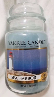 Yankee Candle SEA HARBOR Classic Large Jar 22 Oz New Housewarmer Blue Fresh New - Image 1 of 4