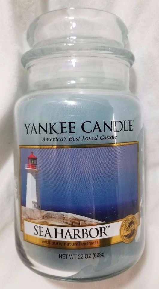 Yankee Candle Sea Harbor Large Jar 22oz Summer Blue