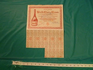1952 FRANZÖSISCHES VIEILLE CURE DE CENON BORDEAUX LAGER-/ANLEIHEZERTIFIKAT - KOSTENLOSER US-VERSAND - Bild 1 von 2