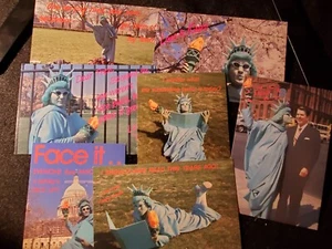 Satire Statue of Liberty , design by Hobart & Nichols postcards (set of 7) - Picture 1 of 10
