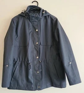 Crossroads Ladies Size 16 Full Zip Button Up Black Winter Jacket Pre-Owned - Picture 1 of 10