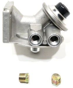 Diesel Fuel Filter Base Hand Priming 3/8" NPT Threaded Inlet Outlet 1-14 Spin On - Picture 1 of 6