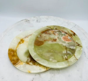 Grüner Onyx Runde Servierplatte, Waschmittelsicher & Leicht zu reinigen, 10 Zoll - Bild 1 von 10