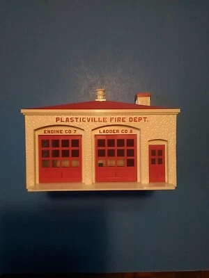 Estação de bombeiros escala O Plasticville - Imagem 1 de 4