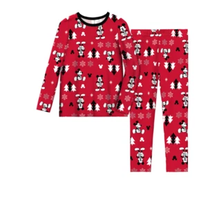 BOY 4T CUDDL DUDS THERMAL 2PC. L.S. CREW & LEGGING SET MICKEY MOUSE NWT - Picture 1 of 1