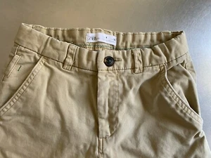 ZARA Kids Boys Khaki/Chino Beige Pants - Sz 9 - Picture 1 of 4